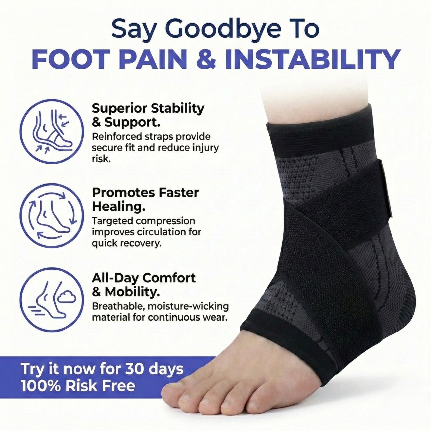 Restivora Adjustable Plantar Compression Sleeve (Single)